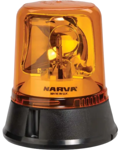 NARVA 85650A AMBER BEACON 12/24V FLANGE BASE