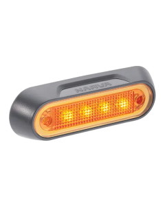 NARVA 90822BL MODEL 8 LED FEOM AMBER WITH G/BASE FRONT END BL PK 1