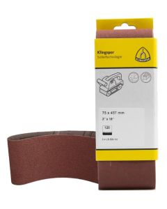 KLINGSPOR 9189 75MM X 457MM 40G SANDING BELT ALUMINIUM OXIDE