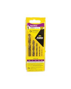 ALPHA 9COL-SET5 5 PIECE LEFT HAND COBALT DRILL SET