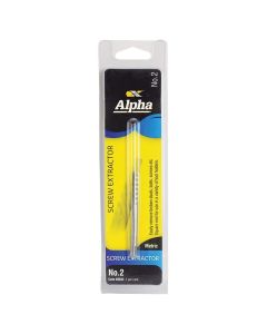 ALPHA 9SE02 SCREW EXTRACTOR #2 CARDED (4.8MM) - COBALT SERIES