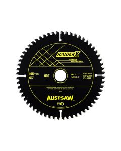 AUSTSAW ABRX1652060 RAIDERX ALUMINIUM MULTI MATERIAL BLADE | 165MM X 20 X 60T