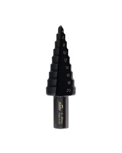 ALPHA C9STM4-20TM THUNDERMAX STEP DRILL STRAIGHT FLUTE 4-20MM METRIC CARDED