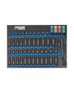 KINCROME EVA425T EVA TRAY IMPACT SOCKET & ACCESSORY DEEP EVOLUTION 54 PIECE