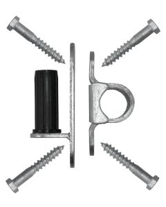 ROTECH SCREW-ON TIMBER POST GATE KIT C/W NYLON GUDGEON HINGE