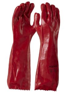 MAXISAFE GPR122 RED PVC GLOVE 45CM