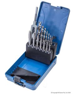 HARLINGEN H-542-36-S01 HSS TAP AND TWIST DRILL SET M3-M12 15PCE