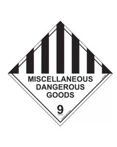 270X270MM - METAL - MISCELLANEOUS DANGEROUS GOODS 9