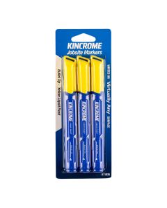 KINCROME K11835 PAINT MARKER BULLET POINT 3PC - YEL