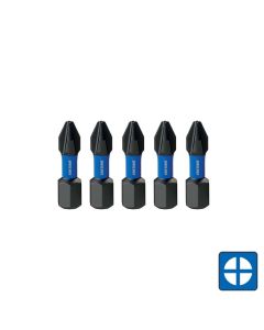 KINCROME K21230 PHILLIPS #2 IMPACT BIT 25MM 5 PIECE