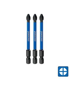 KINCROME K21243 PHILLIPS #2 IMPACT BIT 75MM 3 PIECE