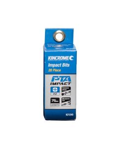 KINCROME K21245 PHILLIPS #2 IMPACT BIT 75MM 20 PIECE