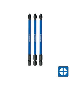 KINCROME K21247 PHILLIPS #2 IMPACT BIT 100MM 3 PIECE