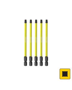 KINCROME K21288 SQUARE #2 IMPACT BIT 100MM 5 PIECE