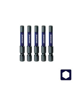 KINCROME K21343 HEX 5MM IMPACT BIT 50MM 5 PIECE