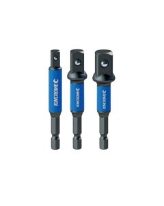 KINCROME K21513 IMPACT SOCKET DRIVER ADAPTOR MIXED PACK 65MM 3 PIECE