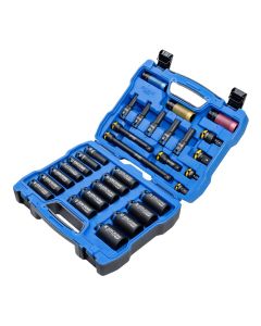 KINCROME K28209 DEEP IMPACT SOCKET SET 31 PIECE 1/2 DRIVE - METRIC