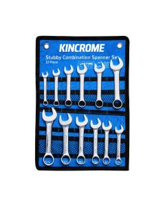 KINCROME K3033 STUBBY COMBINATION SPANNER SET 12 PIECE