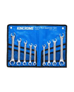 KINCROME K3060 FLARE NUT SPANNER SET 9 PIECE