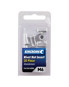KINCROME K4906 RIVET NUT INSERT M6 ALUMINIUM - 20 PACK