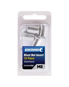 KINCROME K4908 RIVET NUT INSERT M8 ALUMINIUM - 10 PACK