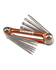 KINCROME K5048 FOLDING TAMPERPROOF TORX SET 10 PIECE