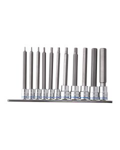 KINCROME K5223 HEX SOCKET SET LONG SERIES 11 PIECE METRIC