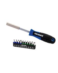 KINCROME K5513 TORQUEMASTER HEX & TORX BIT & DRIVER SET - 11 PIECE