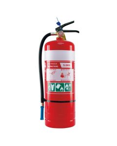 MEGAFIRE MF9ABE DRY CHEMICAL 9KG ABE EXTINGUISHER C/W WALL BRACKET