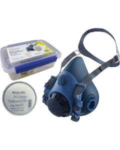 MAXIGUARD R7500GK-L HALF MASK SILICONE GENERAL PURPOSE KIT W/P3 CARBON CARTRIDGE