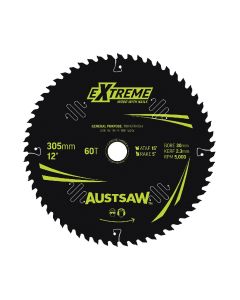 AUSTSAW TBPP3053060 EXTREME: WOOD WITH NAILS BLADE 305MM X 30 BORE X 60 T
