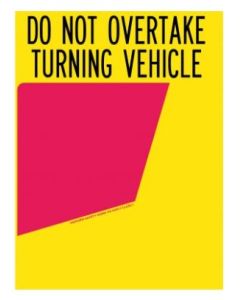 300X400MM - METAL - CLASS 1 - SIGN DO NOT OVERTAKE RH PANEL