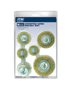 ITM TM7016-006 CRIMP WIRE WHEEL BRUSH KIT 6PCE